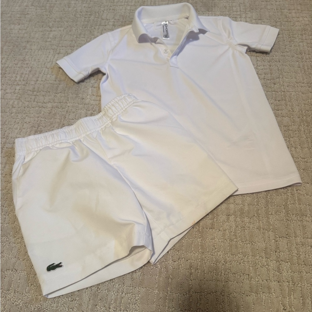 Lacoste Sport Classic White Shorts